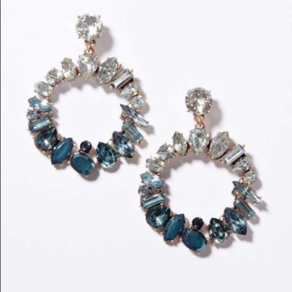 LOFT Blue Wreath Drop Earrings